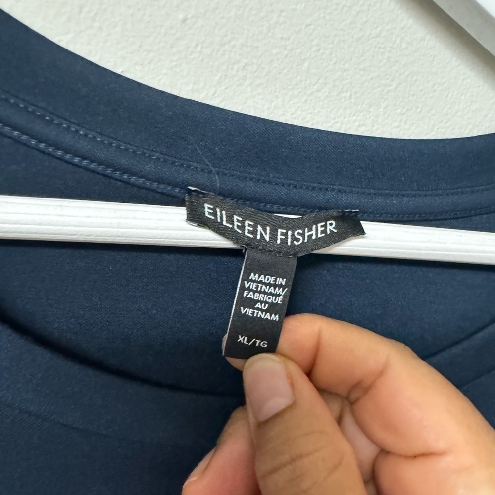 Eileen Fisher Dark Blue Garment - Picture 7 of 8